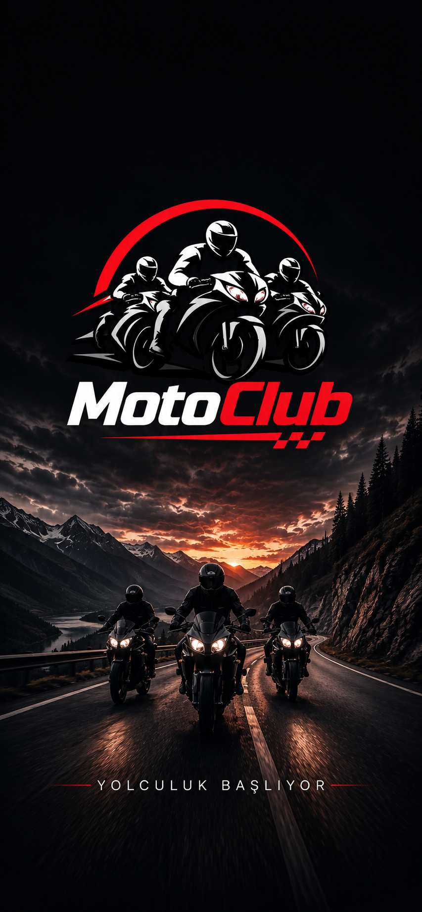 MotoClub uygulama açılış ekranı